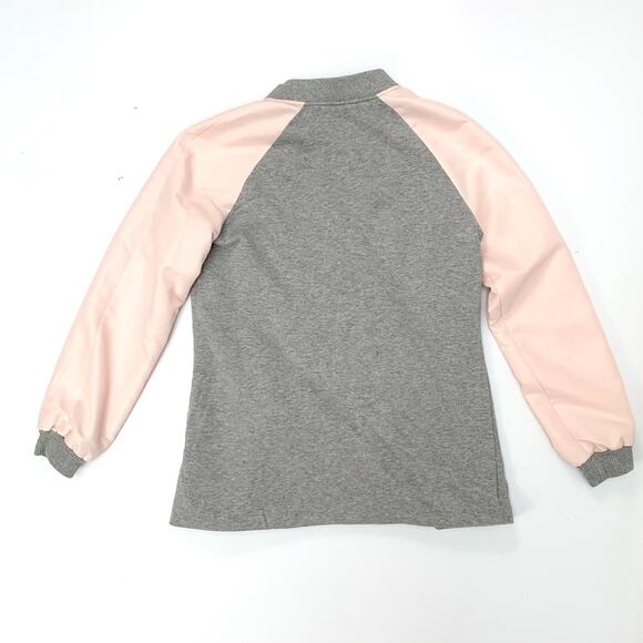 Raglan Colorblock Contrast Varsity Jacket - Picture 2 of 11